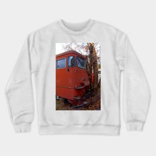 Disused loco, Romania Crewneck Sweatshirt